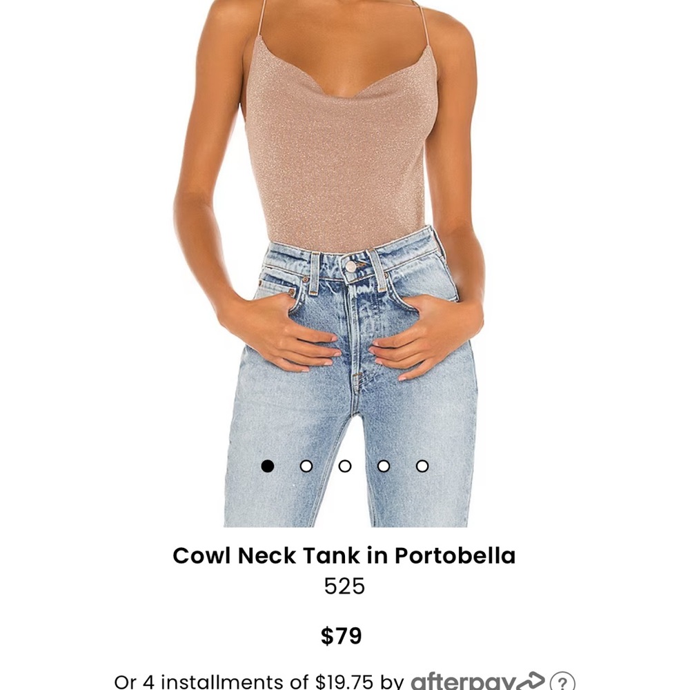 BNWT revolve cowl neck tank top!